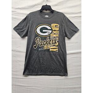 NFL Green Bay Packers Mens T-Shirt M Charcoal Heather CSA Graphic Tee New Tag